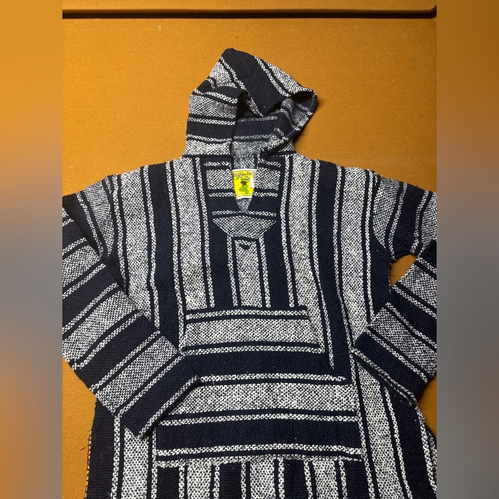 Baja Joe Navy and White Hoodie